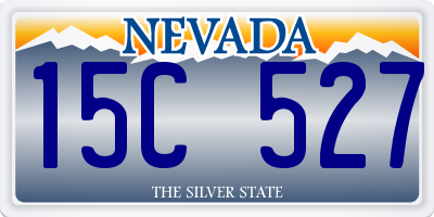 NV license plate 15C527