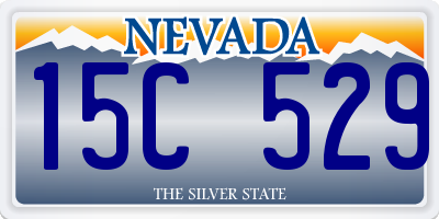 NV license plate 15C529