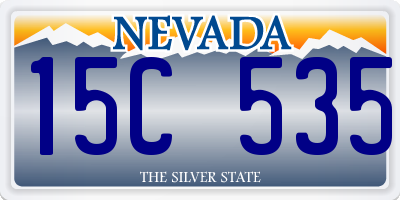 NV license plate 15C535