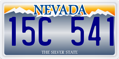 NV license plate 15C541