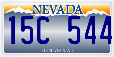 NV license plate 15C544