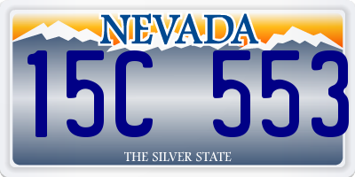 NV license plate 15C553