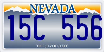 NV license plate 15C556