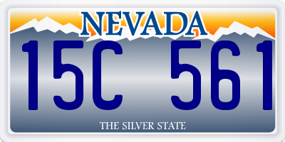 NV license plate 15C561