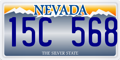 NV license plate 15C568