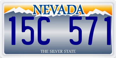 NV license plate 15C571