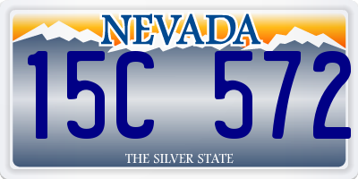 NV license plate 15C572