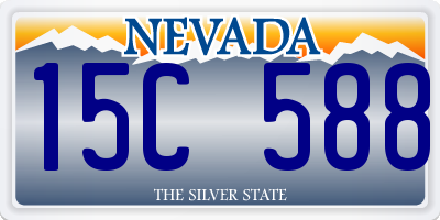 NV license plate 15C588