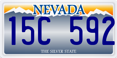 NV license plate 15C592