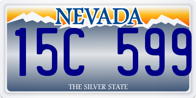 NV license plate 15C599