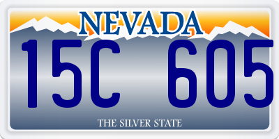 NV license plate 15C605