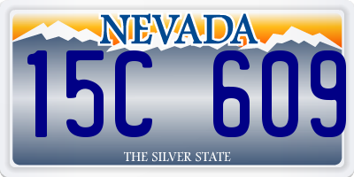 NV license plate 15C609