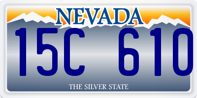 NV license plate 15C610