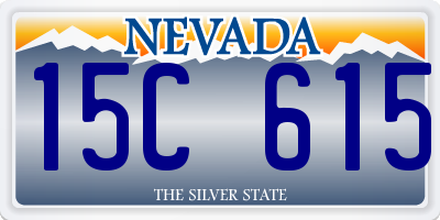 NV license plate 15C615