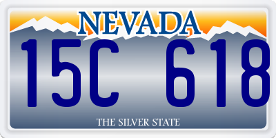 NV license plate 15C618