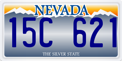 NV license plate 15C621