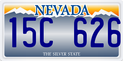 NV license plate 15C626