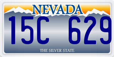 NV license plate 15C629