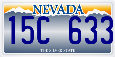 NV license plate 15C633