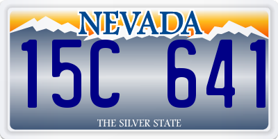 NV license plate 15C641