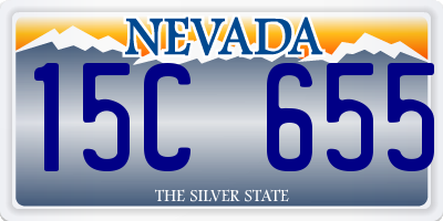 NV license plate 15C655
