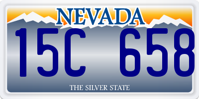 NV license plate 15C658