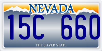 NV license plate 15C660