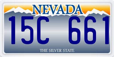 NV license plate 15C661