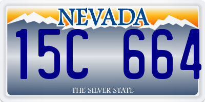 NV license plate 15C664