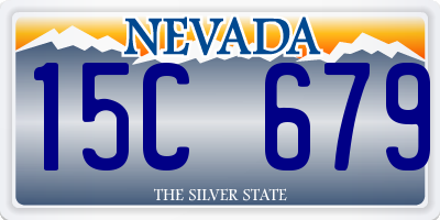 NV license plate 15C679