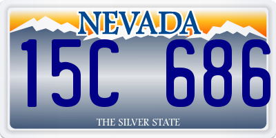 NV license plate 15C686