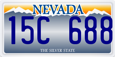 NV license plate 15C688