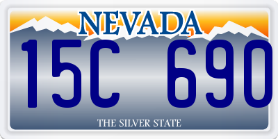 NV license plate 15C690