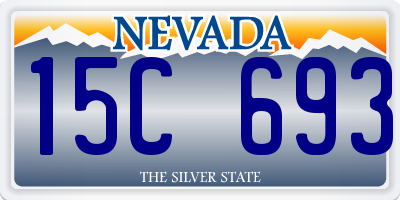 NV license plate 15C693