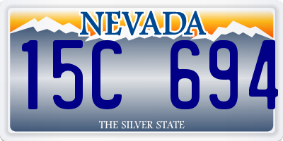 NV license plate 15C694