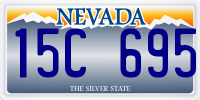 NV license plate 15C695