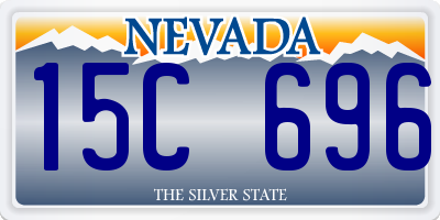 NV license plate 15C696