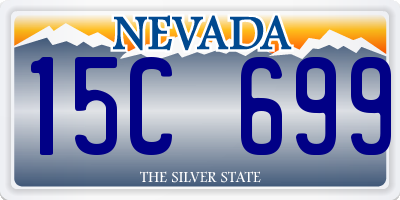 NV license plate 15C699