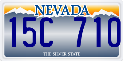 NV license plate 15C710