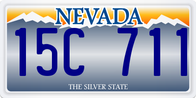 NV license plate 15C711