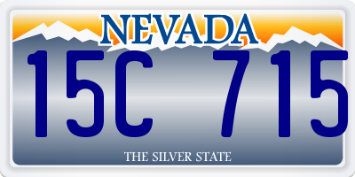 NV license plate 15C715