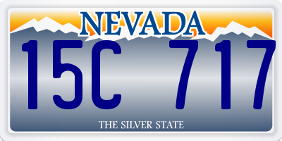 NV license plate 15C717
