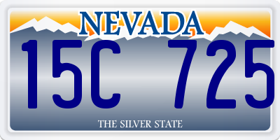 NV license plate 15C725