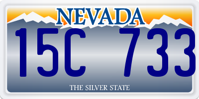 NV license plate 15C733