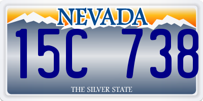 NV license plate 15C738