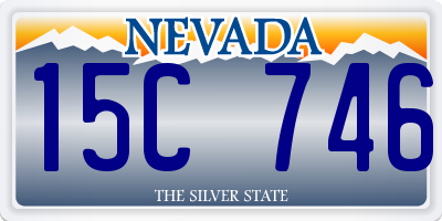 NV license plate 15C746