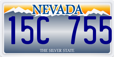 NV license plate 15C755