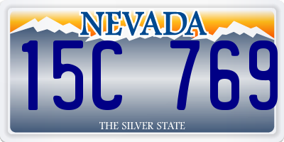 NV license plate 15C769