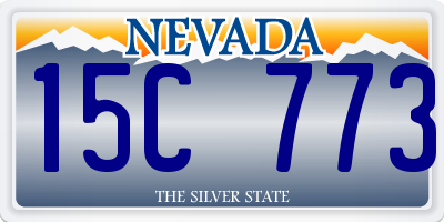 NV license plate 15C773