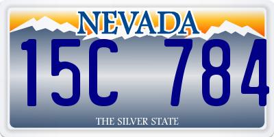 NV license plate 15C784